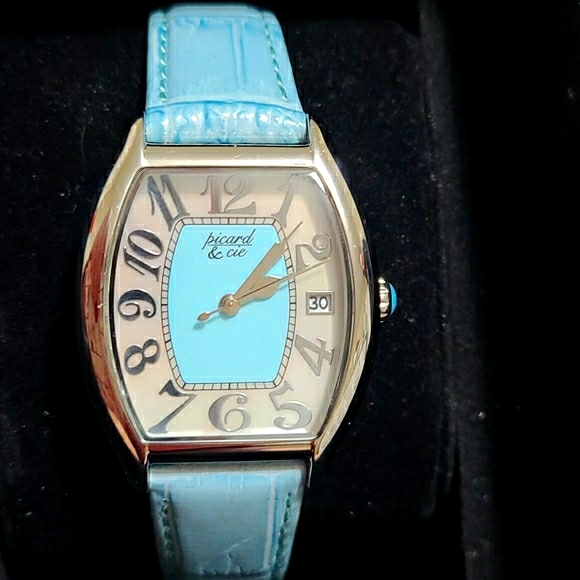 Luxury Picard & Cie Leather Stainless Watch - Picture 8 of 15